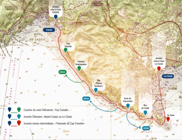 Kayak dans les Calanques de Cassis - Raskas Kayak